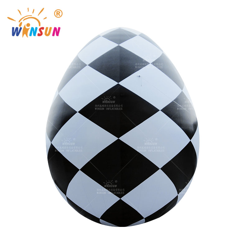 Inflatable Checkered Easter Egg Model