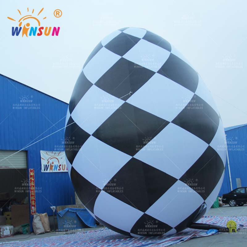 Inflatable Checkered Easter Egg Model