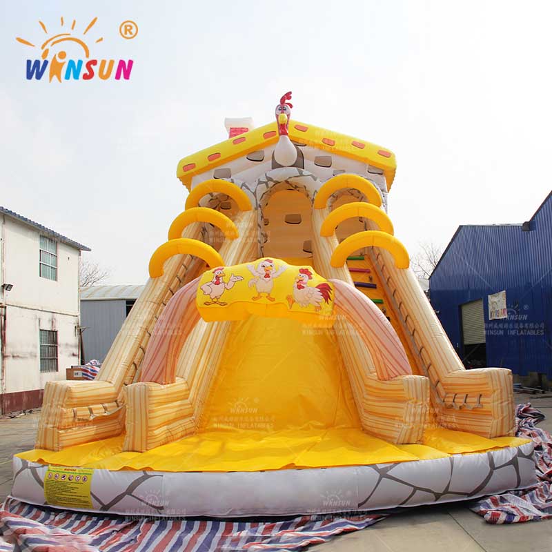 Chicken Coop Inflatable Slide