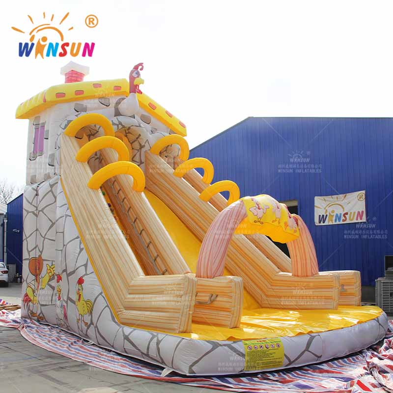 Chicken Coop Inflatable Slide