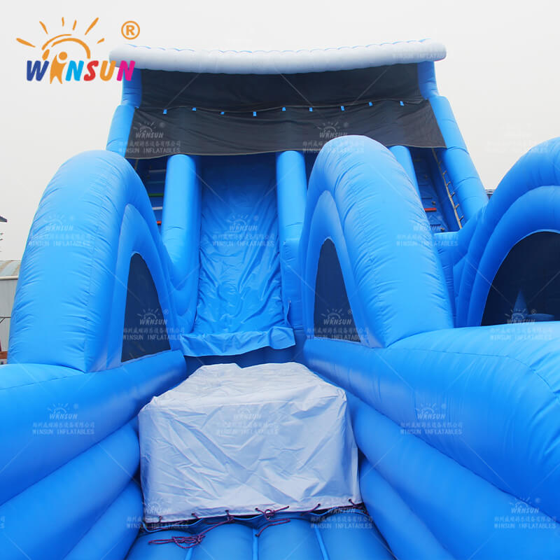 Large Inflatable Blue Wave Slide