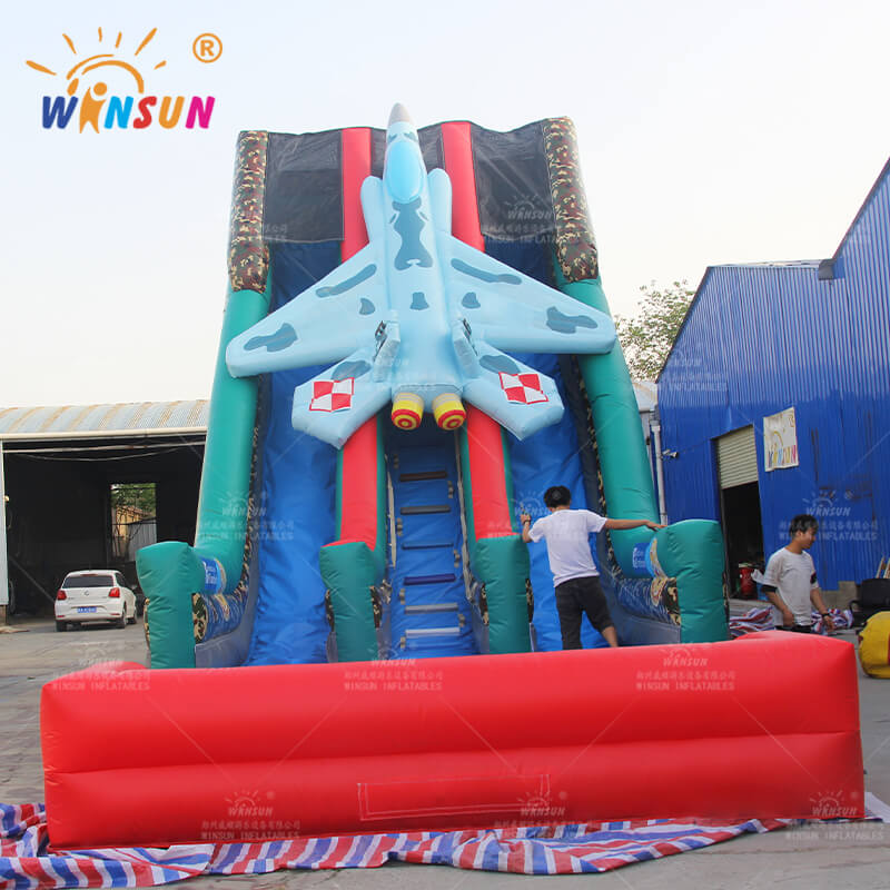 Inflatable Military Theme Water Slide