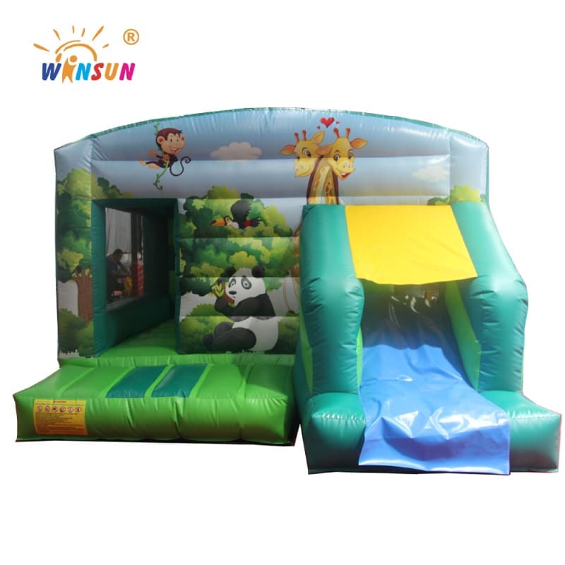 Inflatable Forest Jumping House With Slide