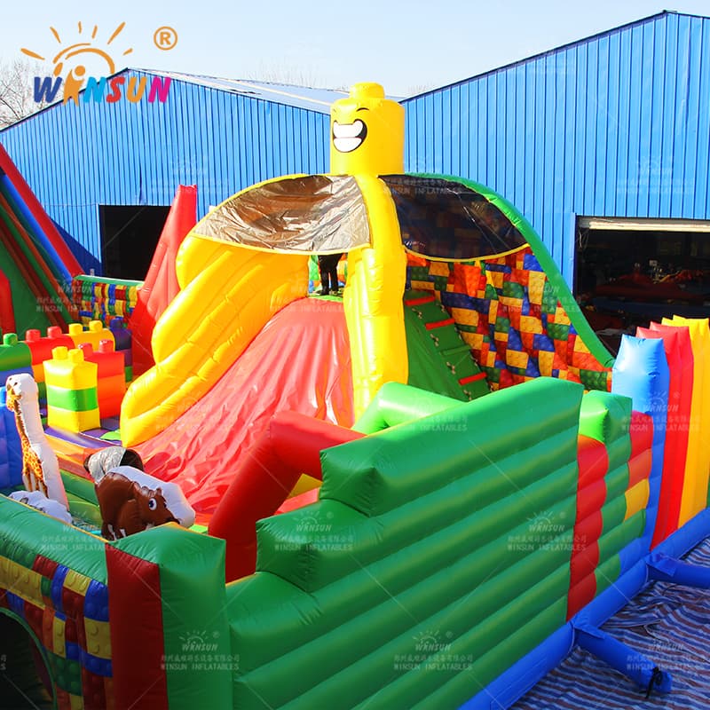 Giant Inflatable Lego playground