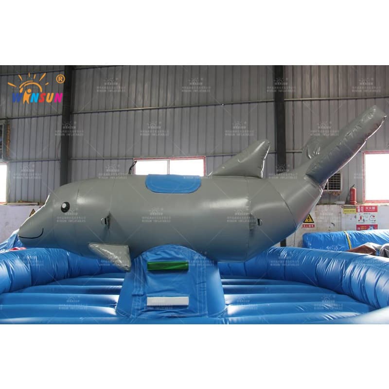 Inflatable Dolphin Rodeo Game
