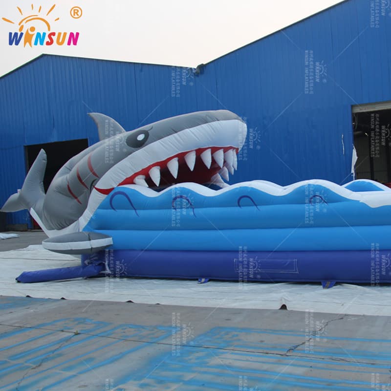 Inflatable Shark Bungee Run