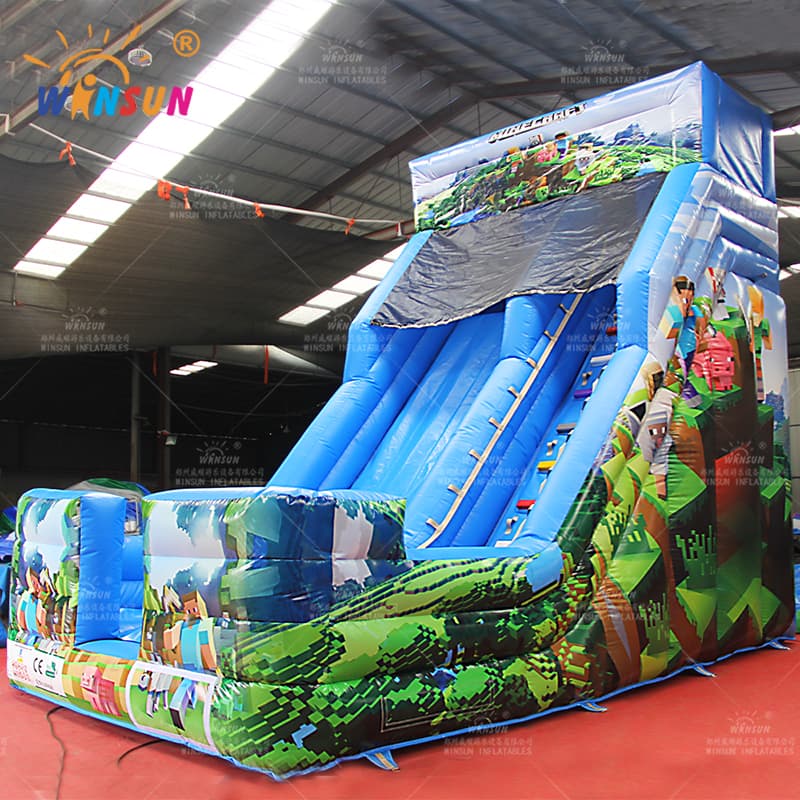 Mini World Game Inflatable Slide