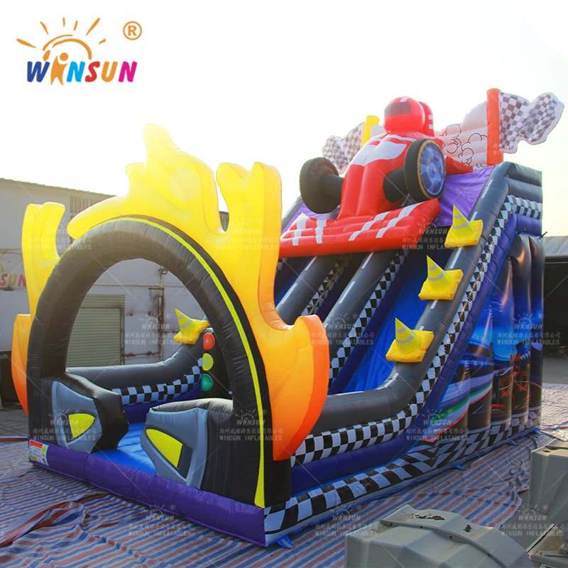 Race Car Inflatable Dry Slide
