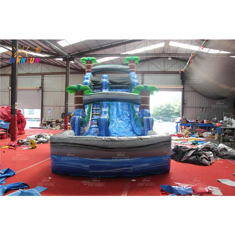 Tropical Marble Inflatable Water slide