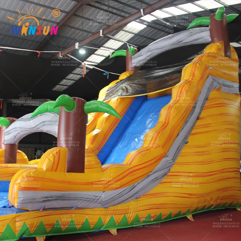 Tropical Yellow Marble Commercial Water Slide
