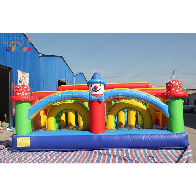 Clown Theme Inflatable Obstacle Course