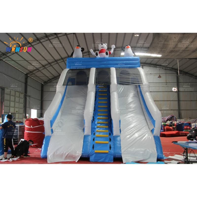 Ice Bear Inflatable Water Slide