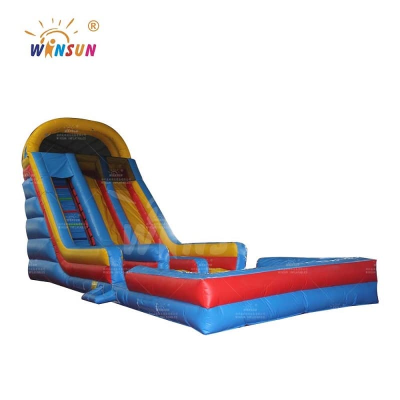 Inflatable Dry N Wet Slide With Pool