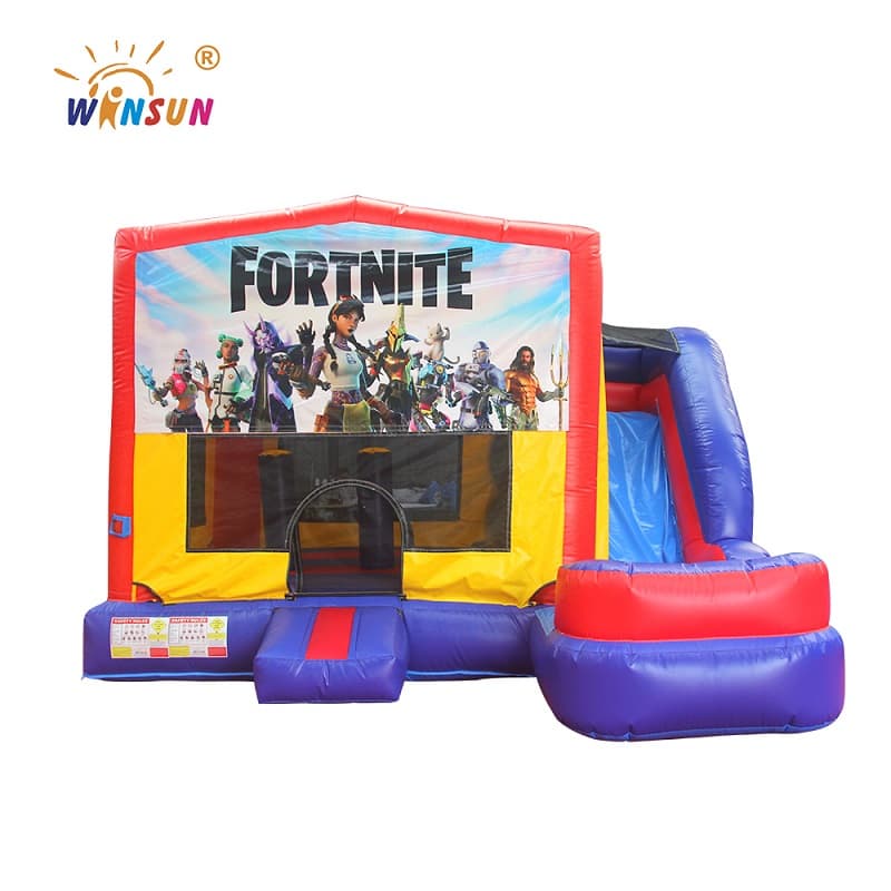 Inflatable Jumping House With Slide