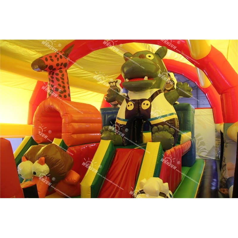 Inflatable Madagascar Fun City With Tent