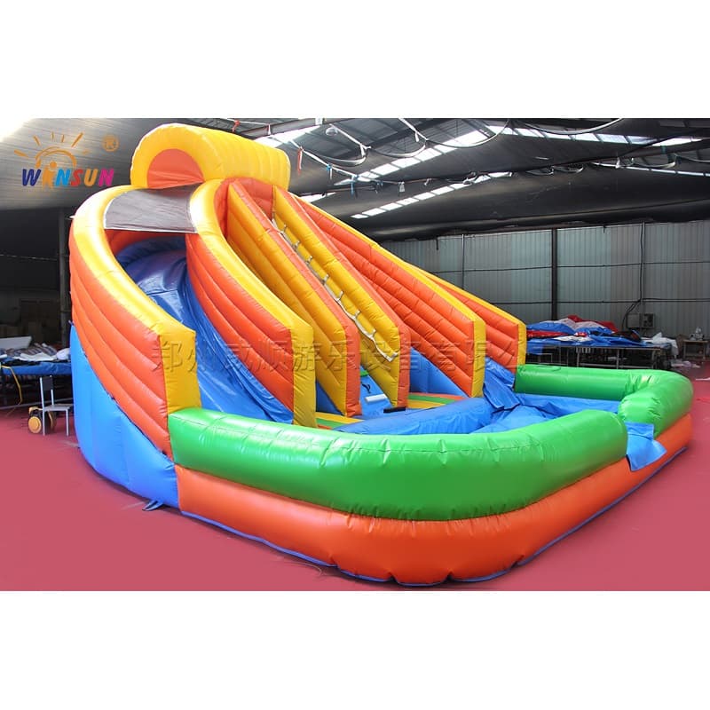 Inflatable Water Slide With dual lane