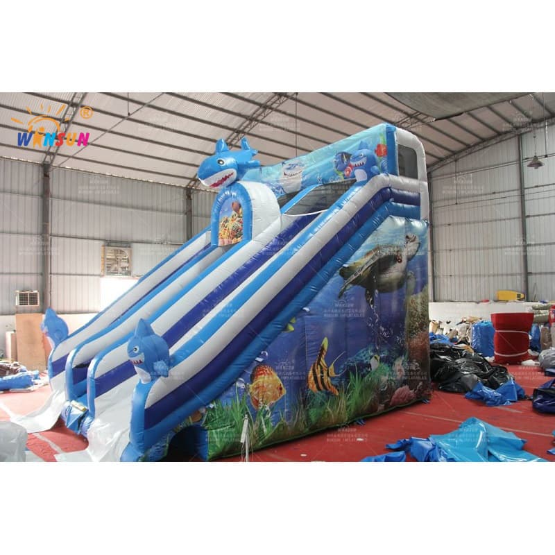Ocean Shark Themed Inflatable Water Slide
