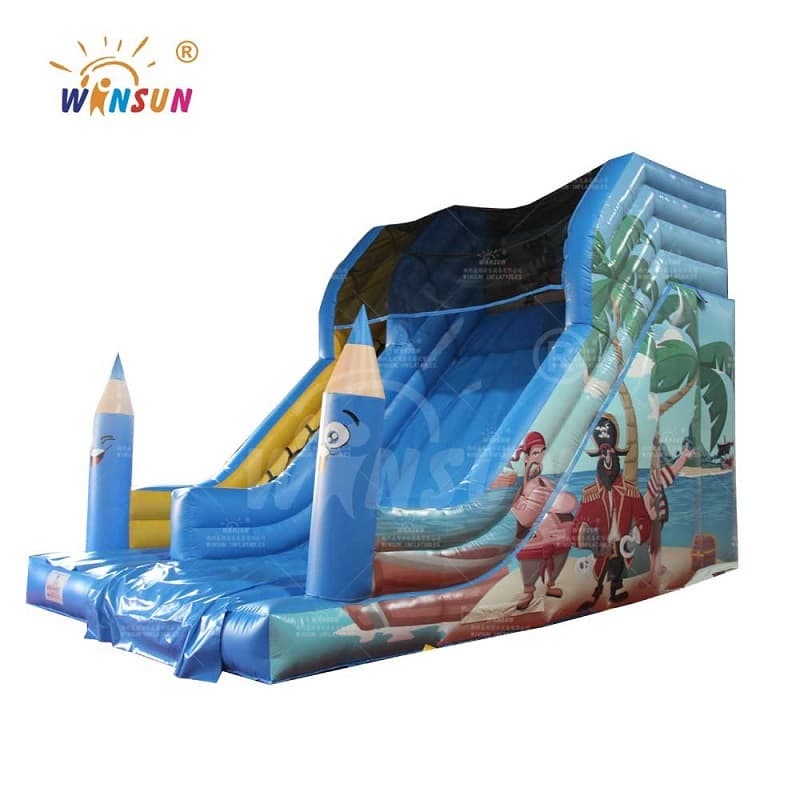 Pirate Island Inflatable Slide