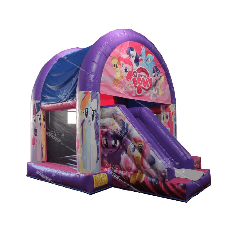Ponies Jumping House With Slide