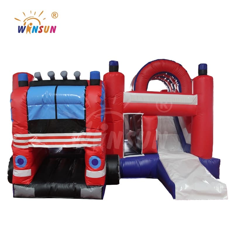 Inflatable Jumping Castle with fire truck theme