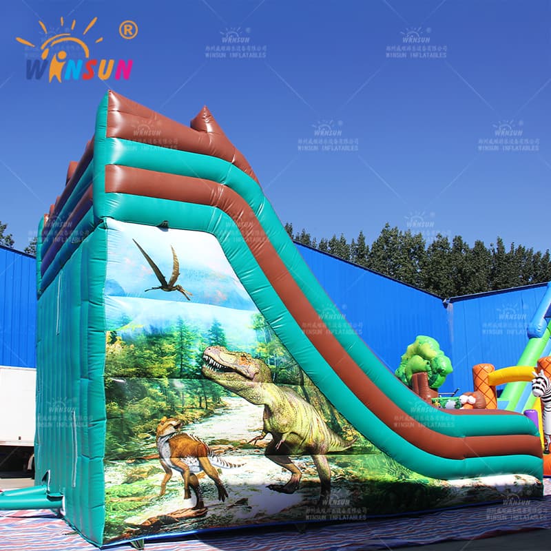 Jurassic Dinosaur Inflatable Slide
