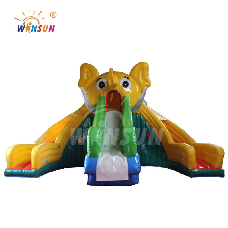 Inflatable Elephant Water Slide with Pool