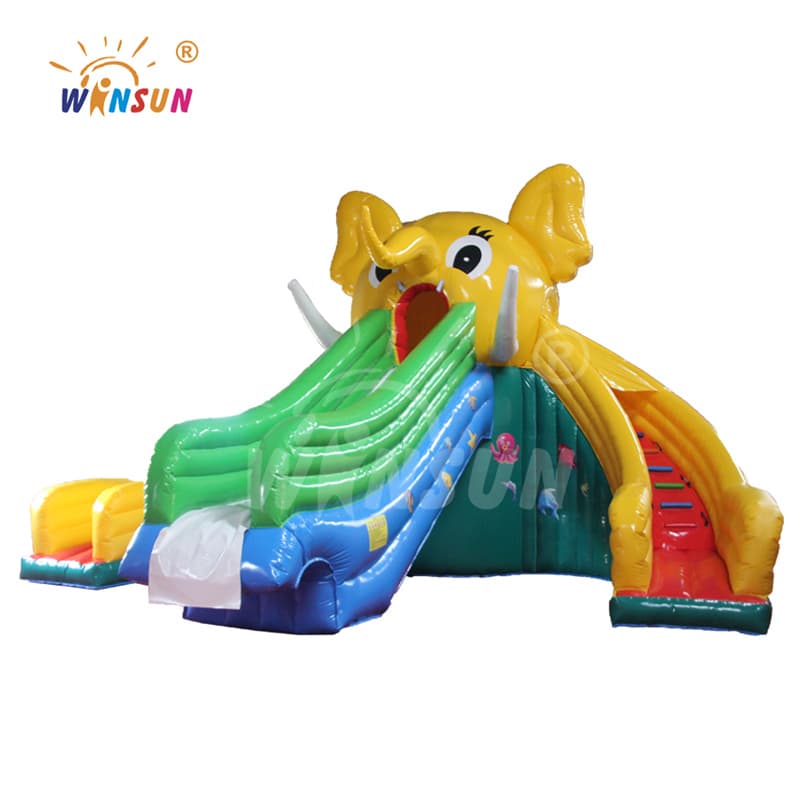 Inflatable Elephant Water Slide with Pool