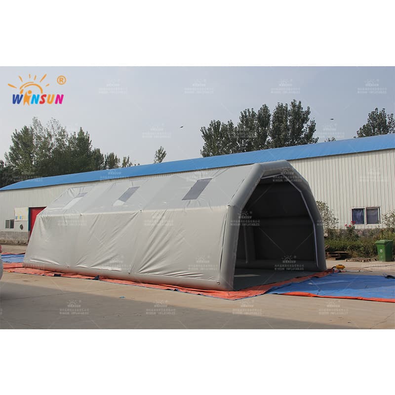 Gray Airtight Inflatable Tunnel Tent