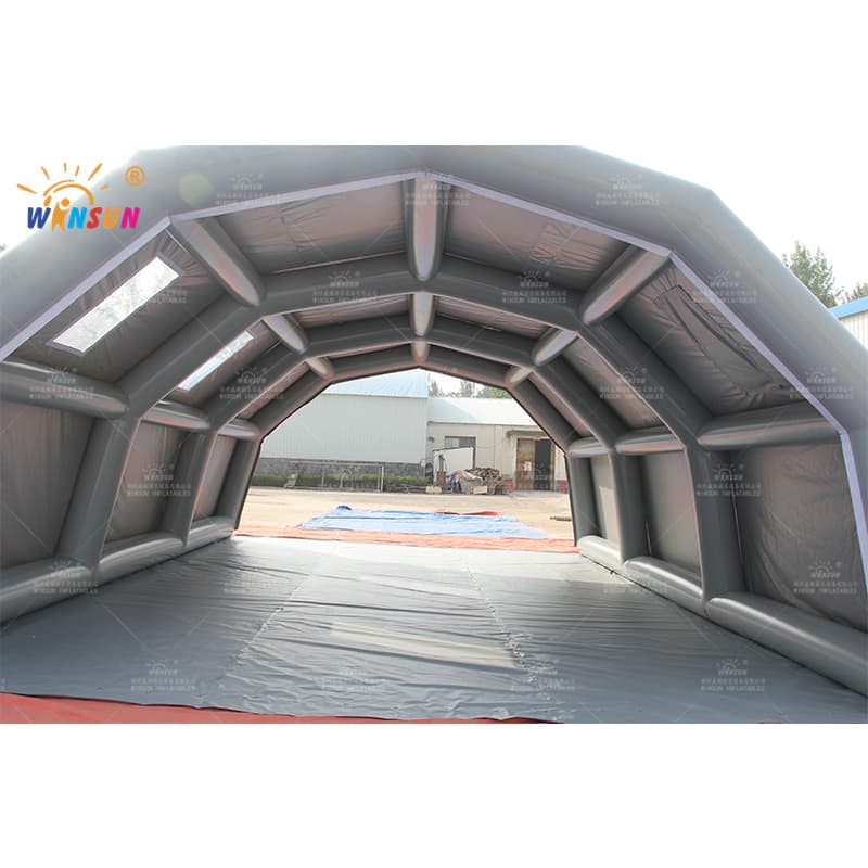Gray Airtight Inflatable Tunnel Tent