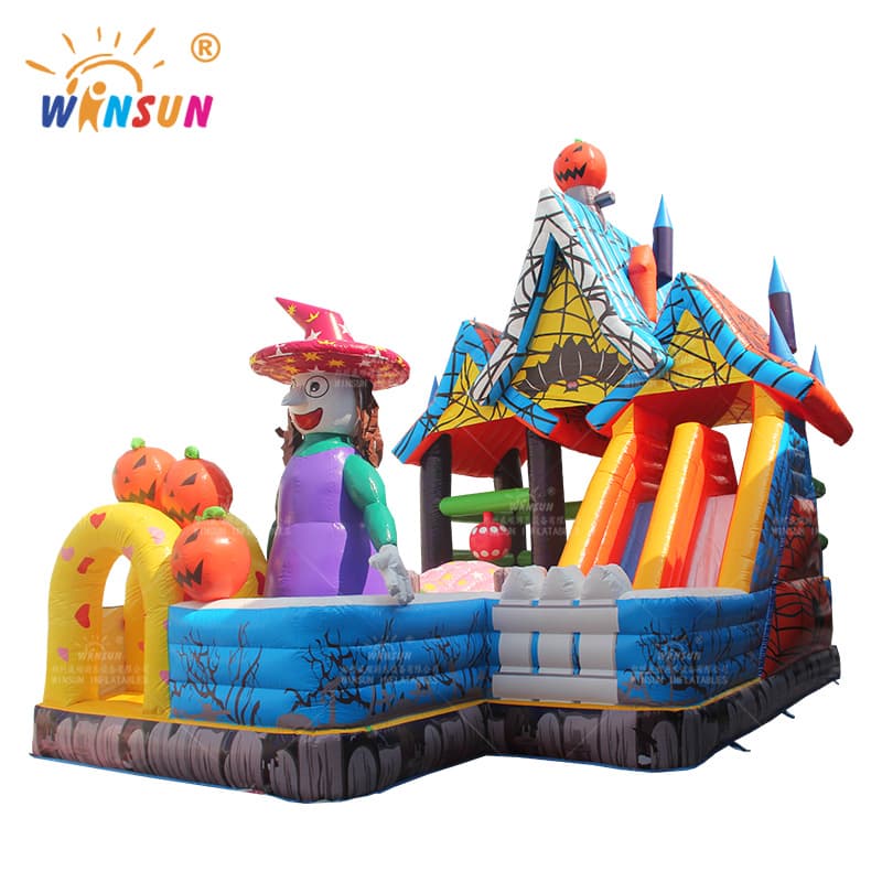Halloween Witch’s Inflatable Combo Castle