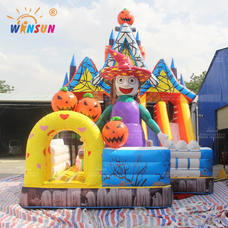Halloween Witch’s Inflatable Combo Castle