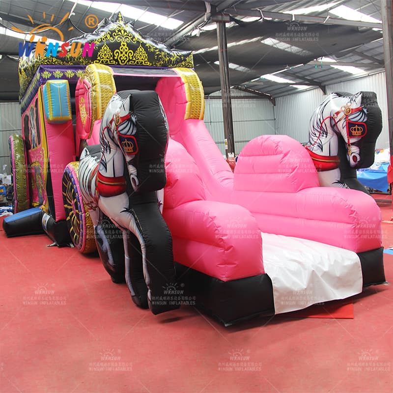 Inflatable Carriage Combo Slide
