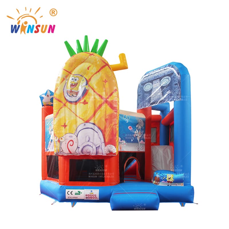 Inflatable Obstacle Course N Slide Combo