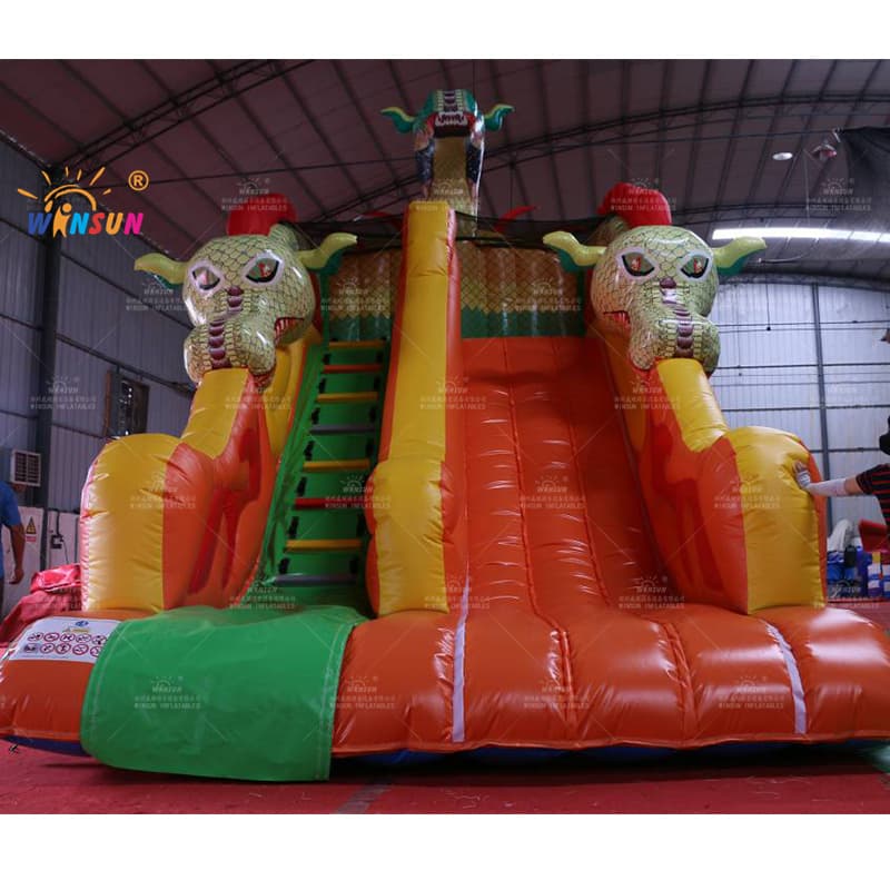Inflatable Red Dragon Slide