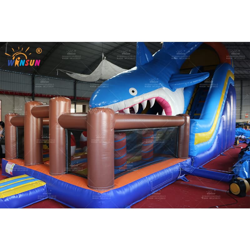 Inflatable Shark Combo Slide
