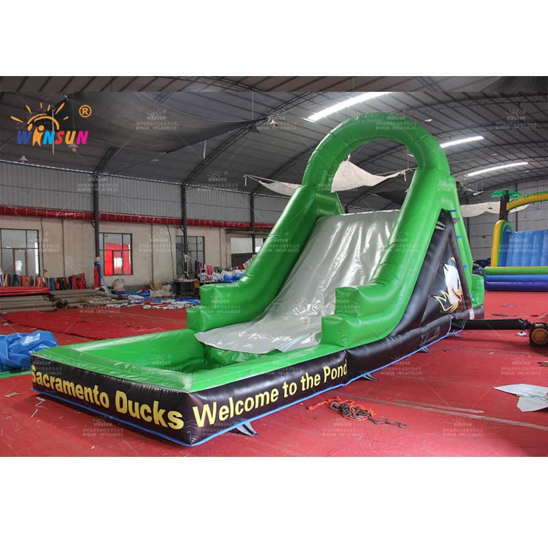 Inflatable Water Slide With Pool