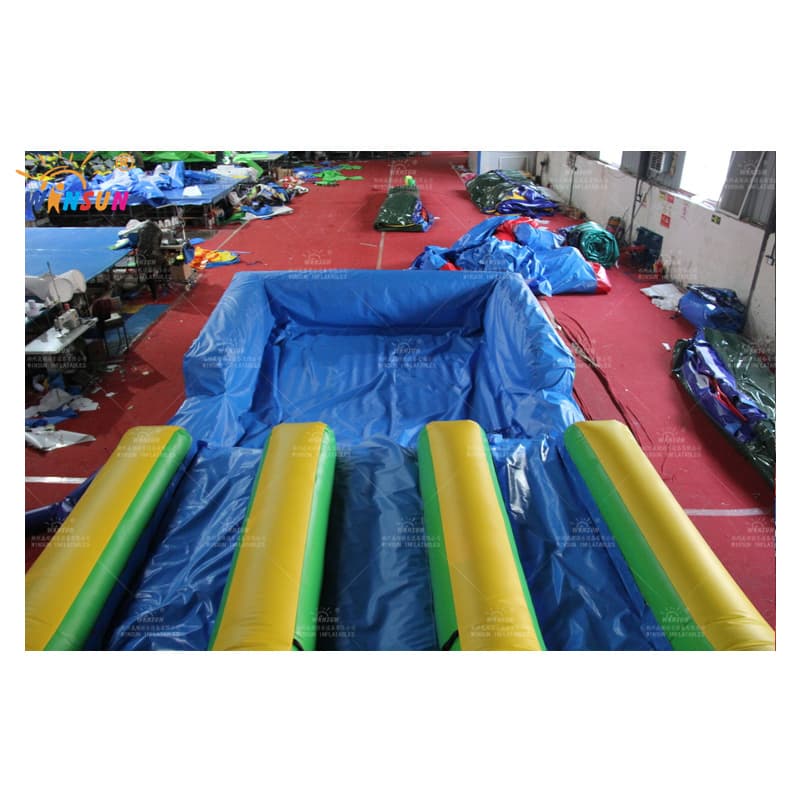 Green Wet N Dry Inflatable Slide With Pool