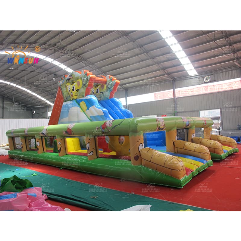 Inflatable Slide With Air Bouncer