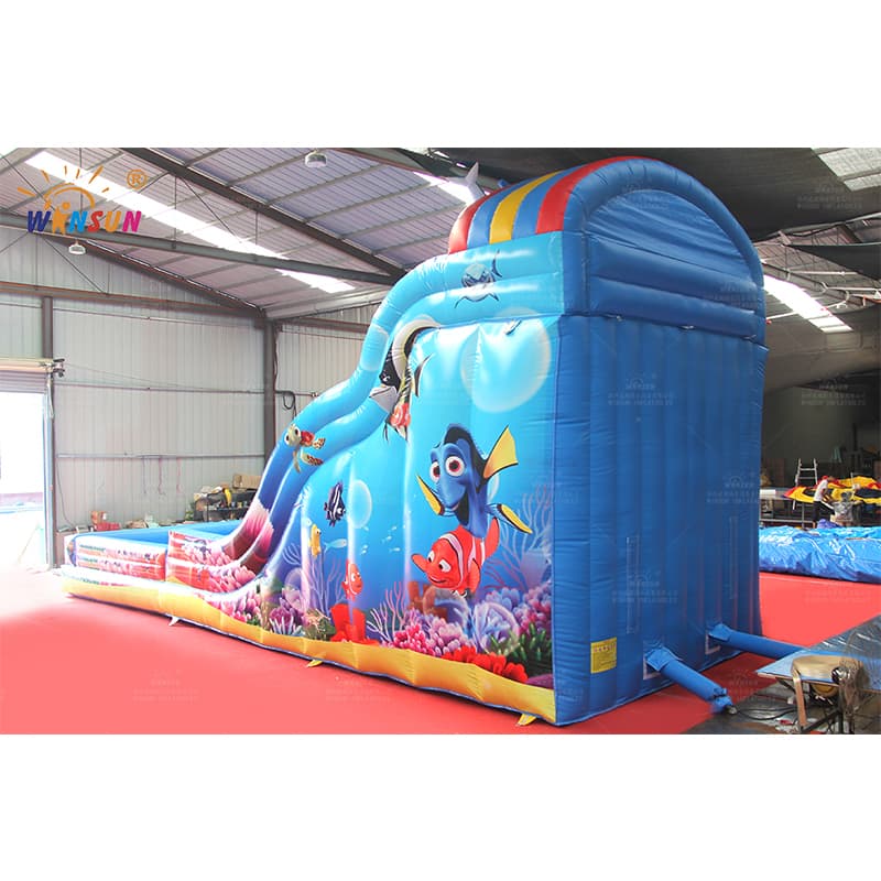 Ocean Theme Inflatable Water Slide