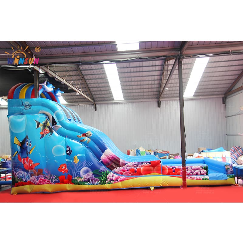 Ocean Theme Inflatable Water Slide