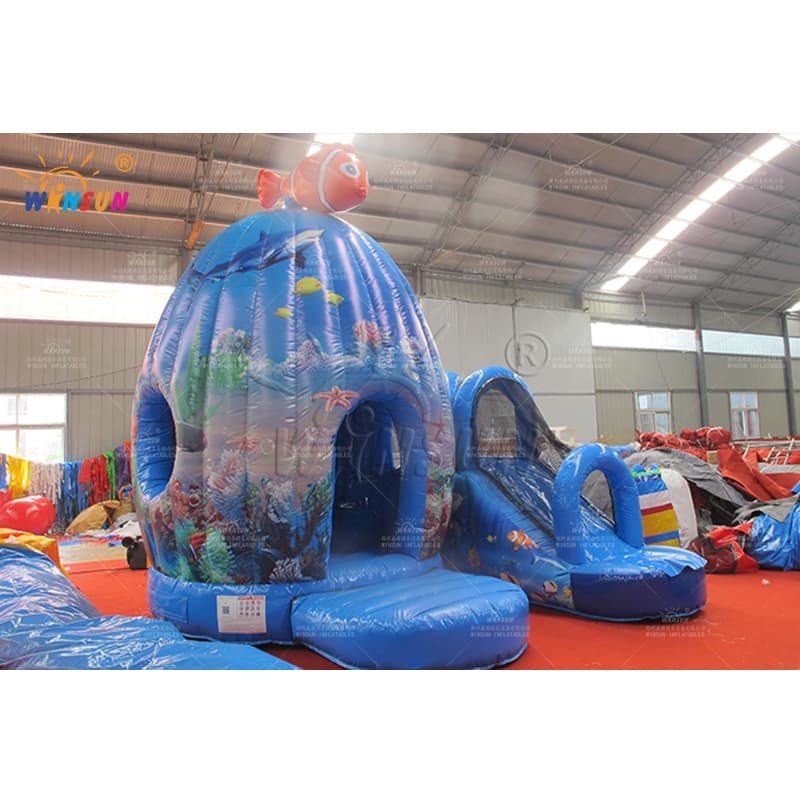 Inflatable Jumping Castle with Slide Finding Nemo Theme