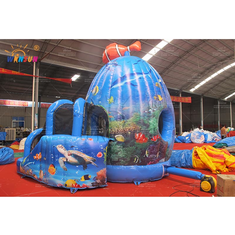 Inflatable Jumping Castle with Slide Finding Nemo Theme