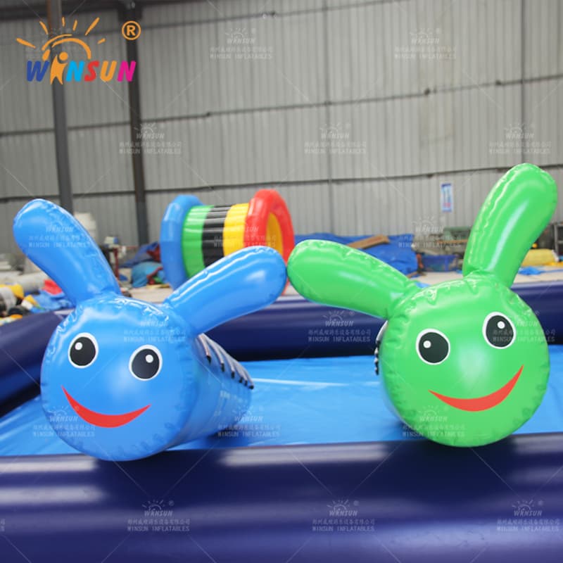 Inflatable Jumping Caterpillar Racing Game