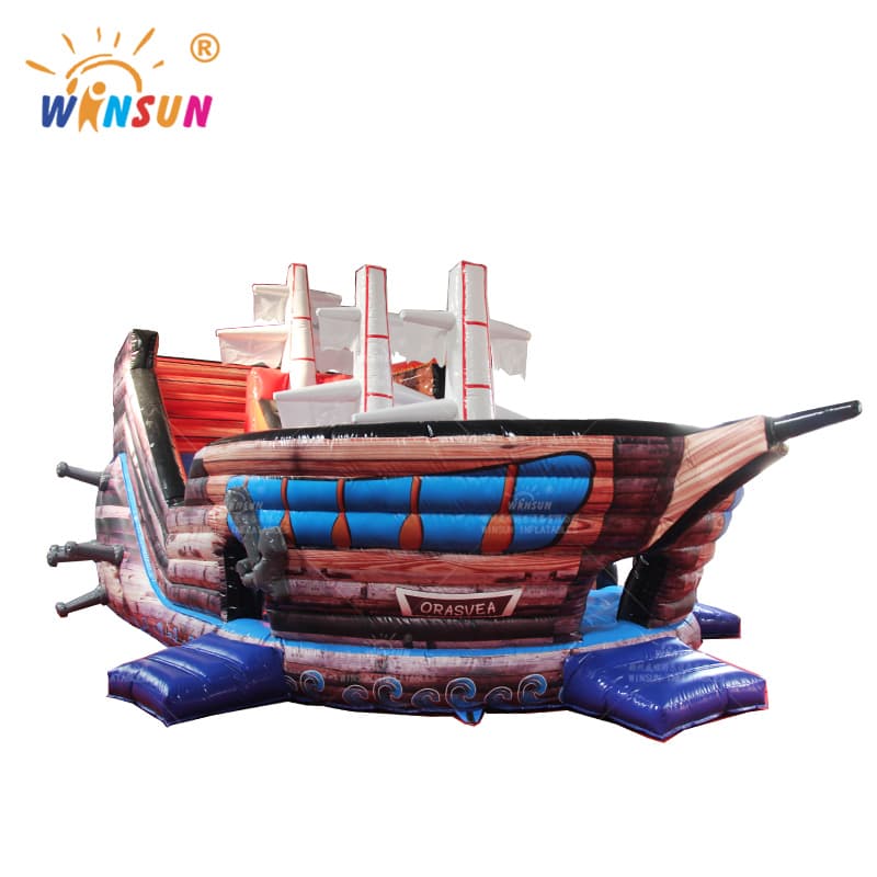 Pirate Ship Inflatable Slide