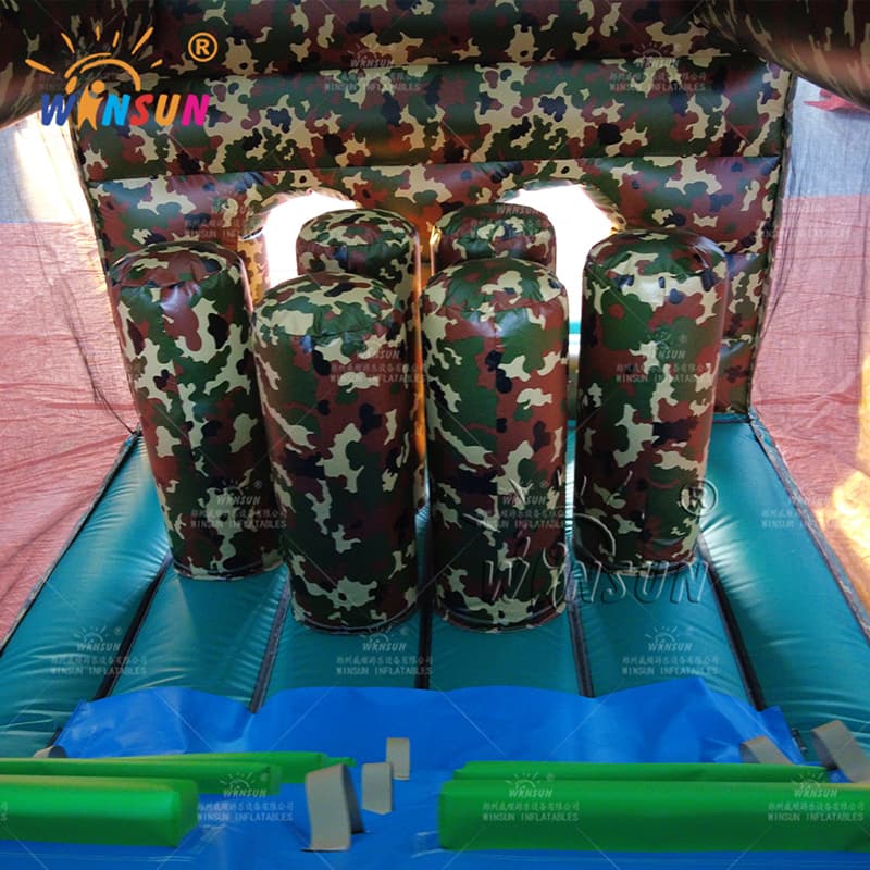 Custom Inflatable Obstace Course Camouflage Theme