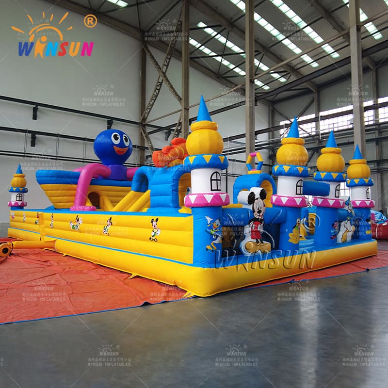 Commercial Giant Inflatable Fun City Octopus theme