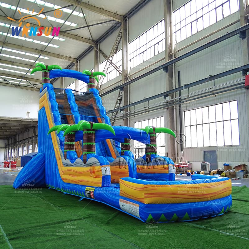 Inflatable Blue Marble Water Slide