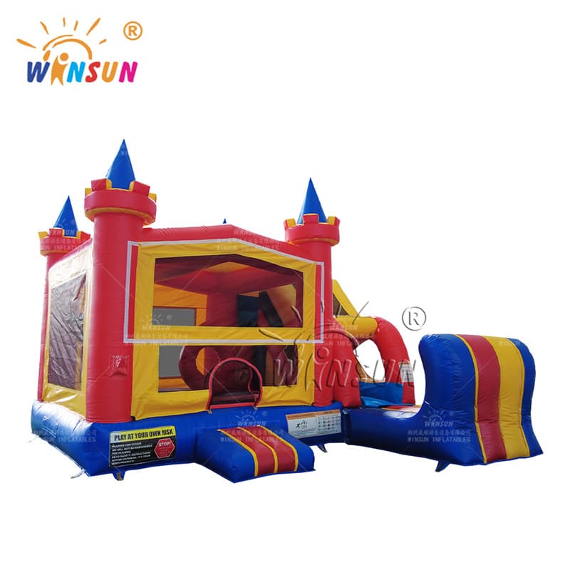 Commercial Jumping Castle with Dry Slide