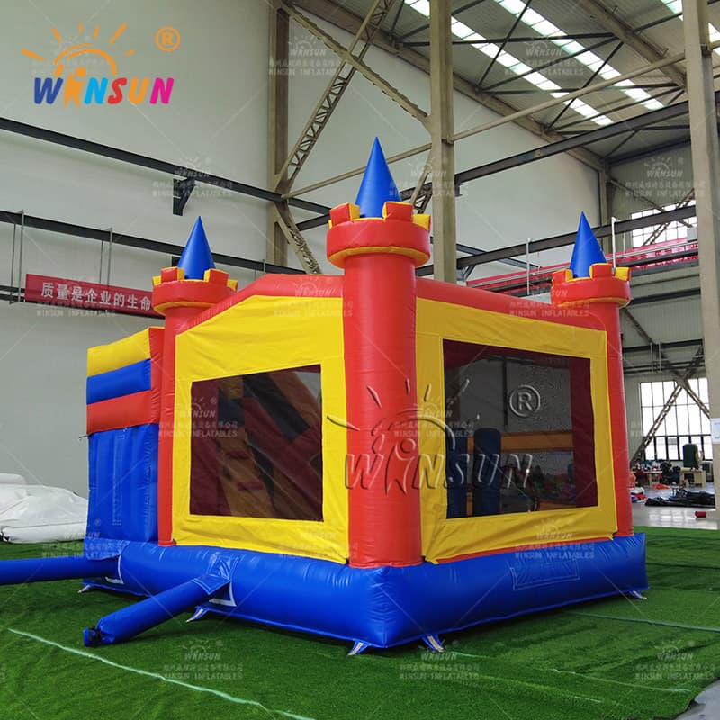 Commercial Jumping Castle with Dry Slide