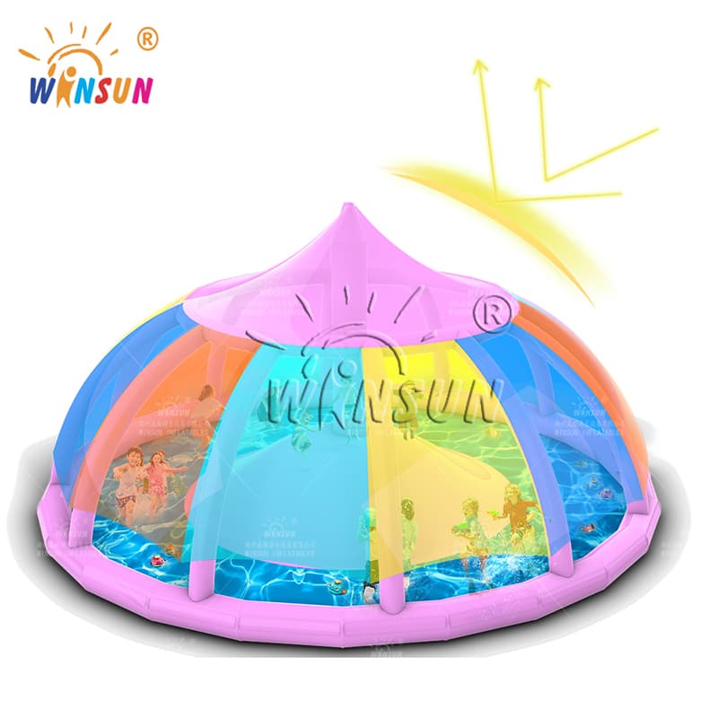 Inflatable Water Dome Jumping Pillow with Roof